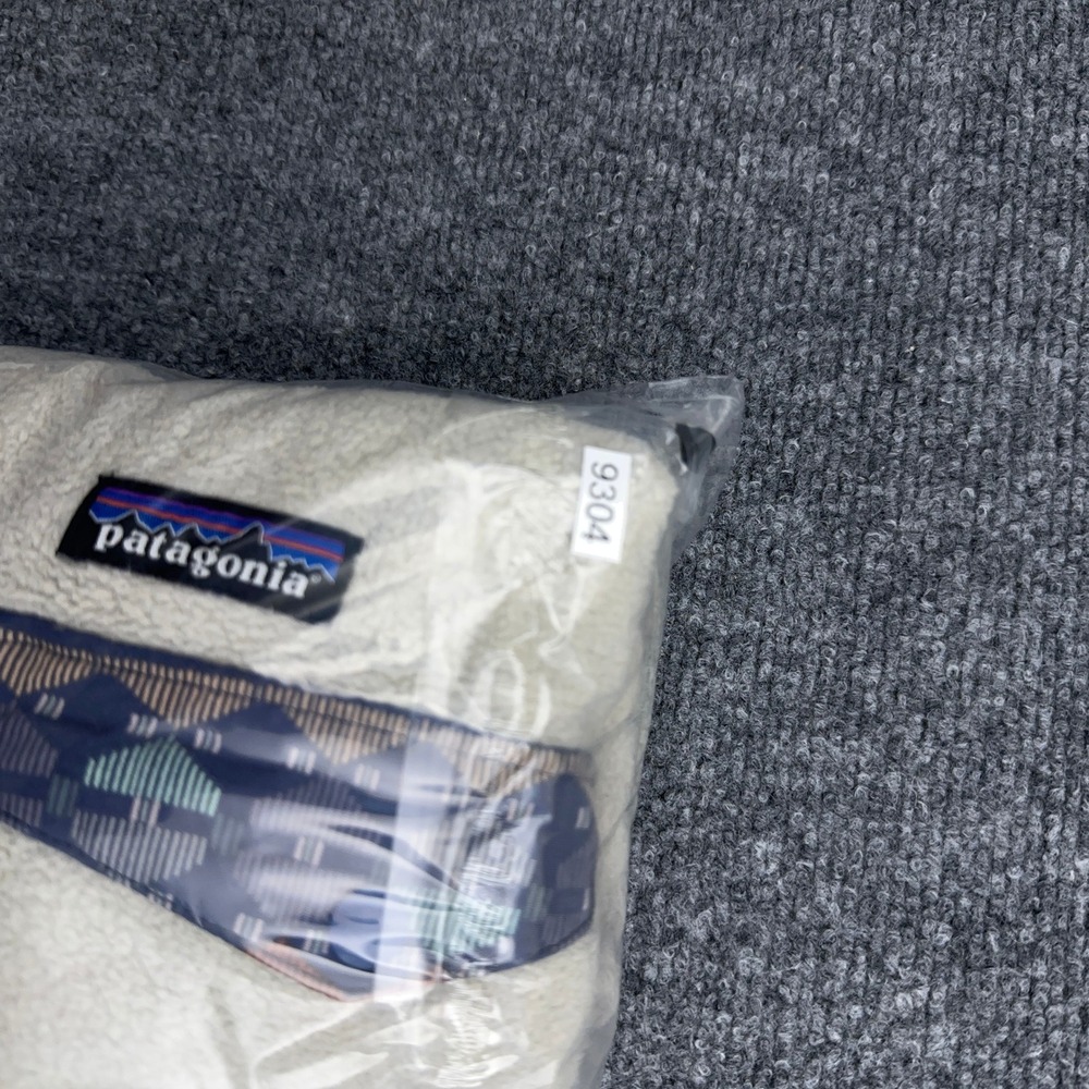 Patagonia Lightweight Synchilla Snap-T Womens S Pelican Stone Blue Aztec Pocket - Picture 10 of 10